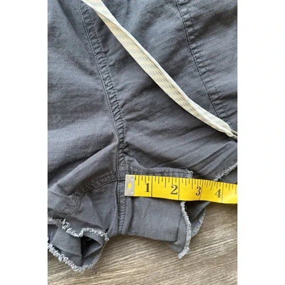 Vuori Vintage Ripstop Short DuraTerra Drawstring High Rise Charcoal Gray Small - Picture 8 of 10